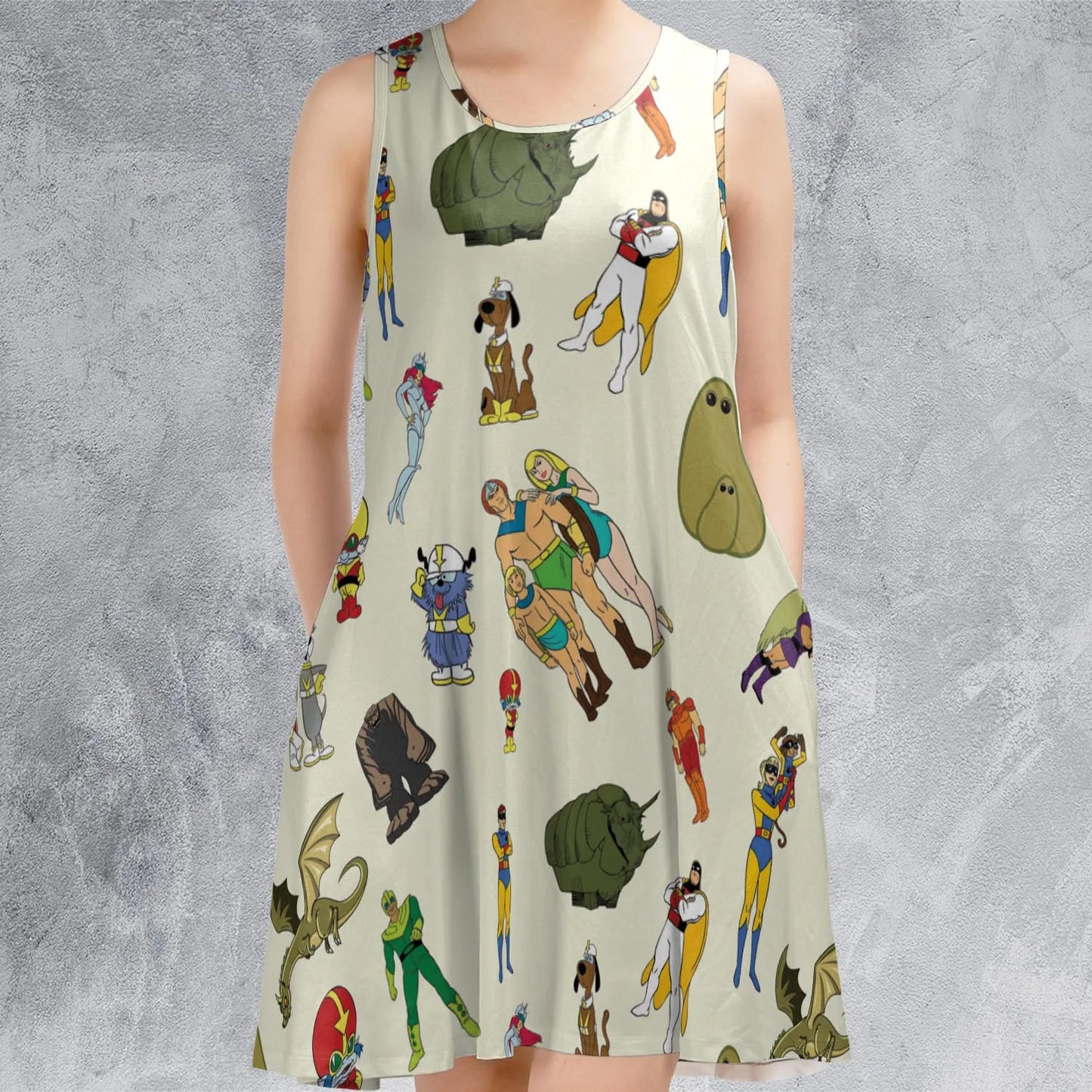 Sleeveless Dress - QPABA777