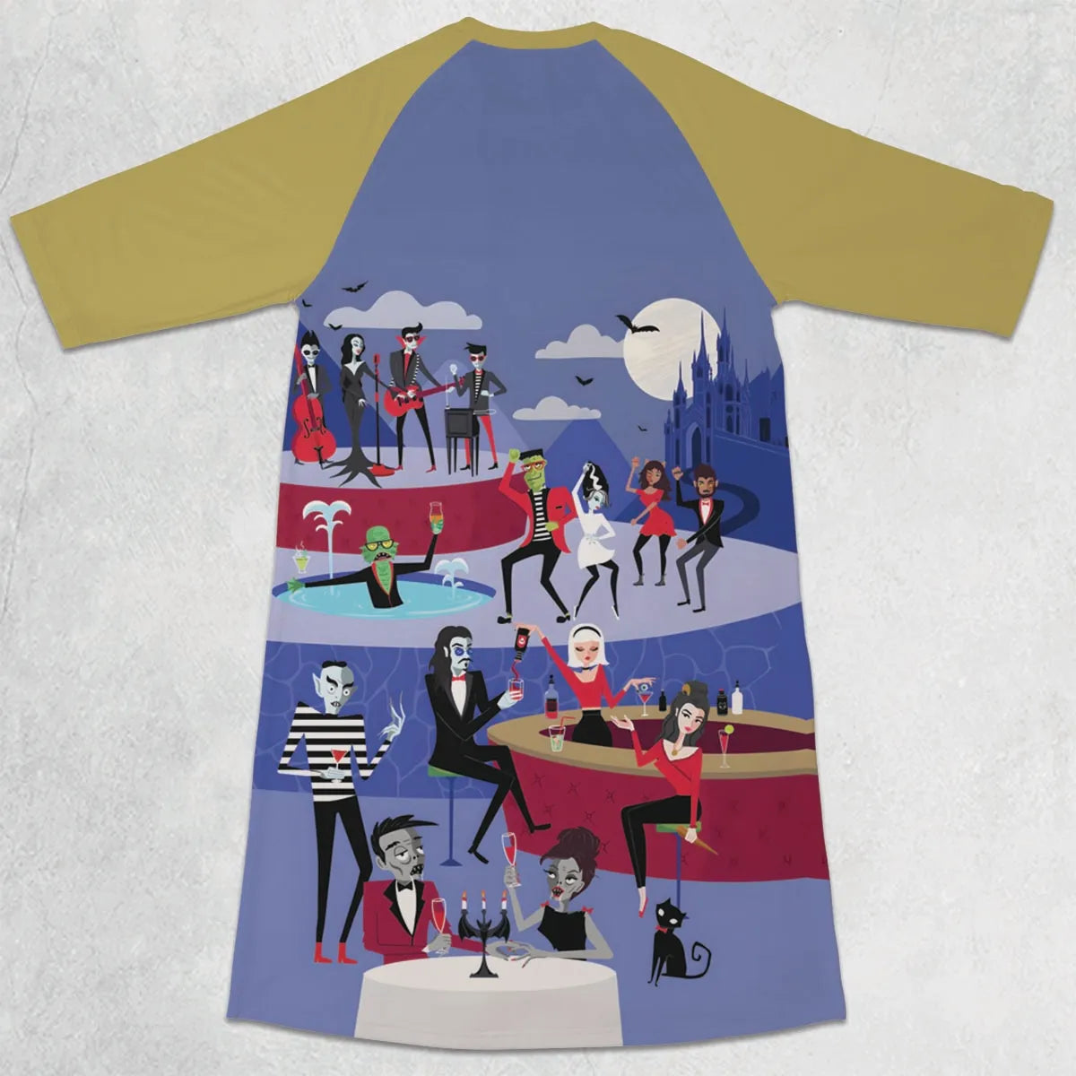 3/4 Sleeve Raglan Dress - 6UVQUTGN