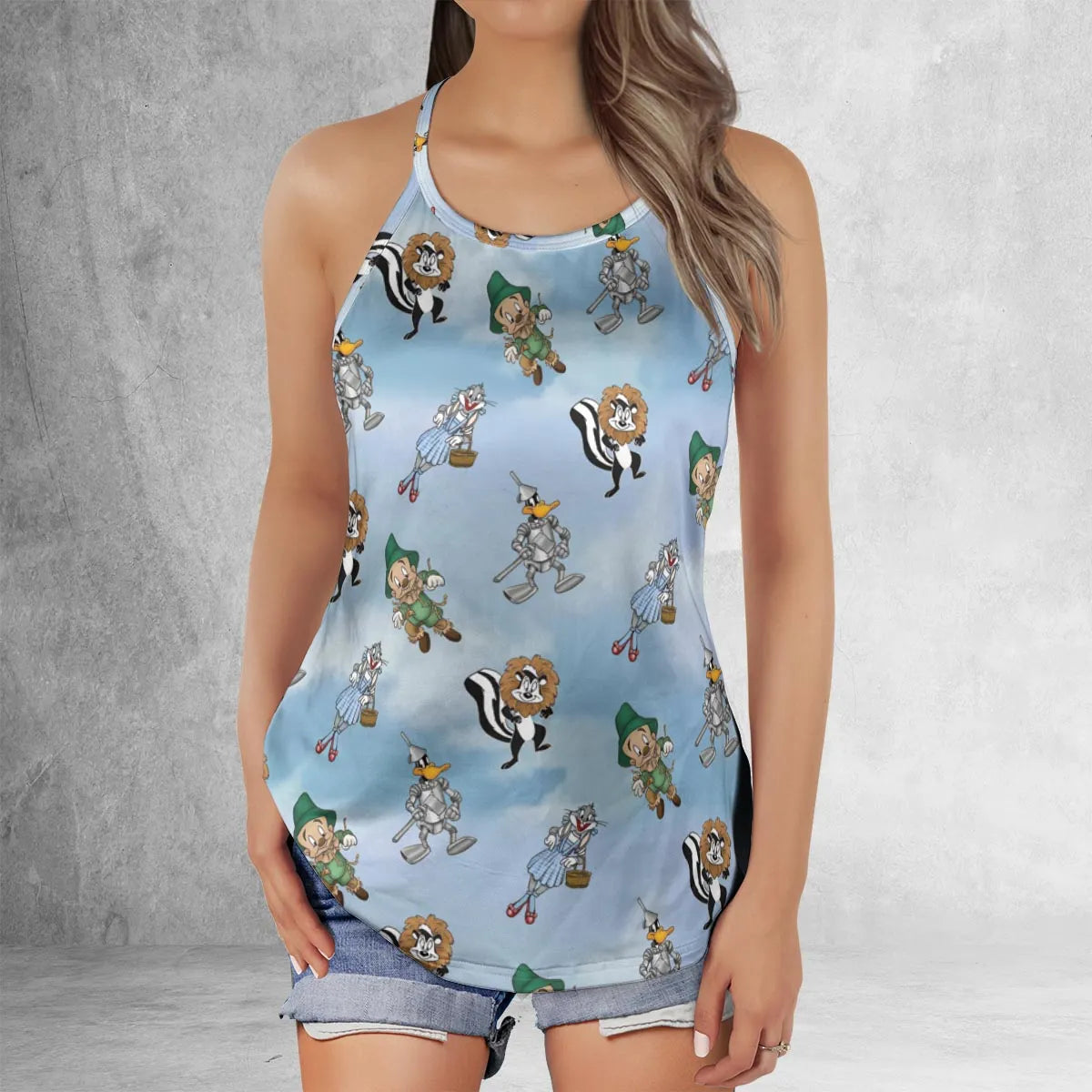 Criss Cross Tank Top - 3FXRB513