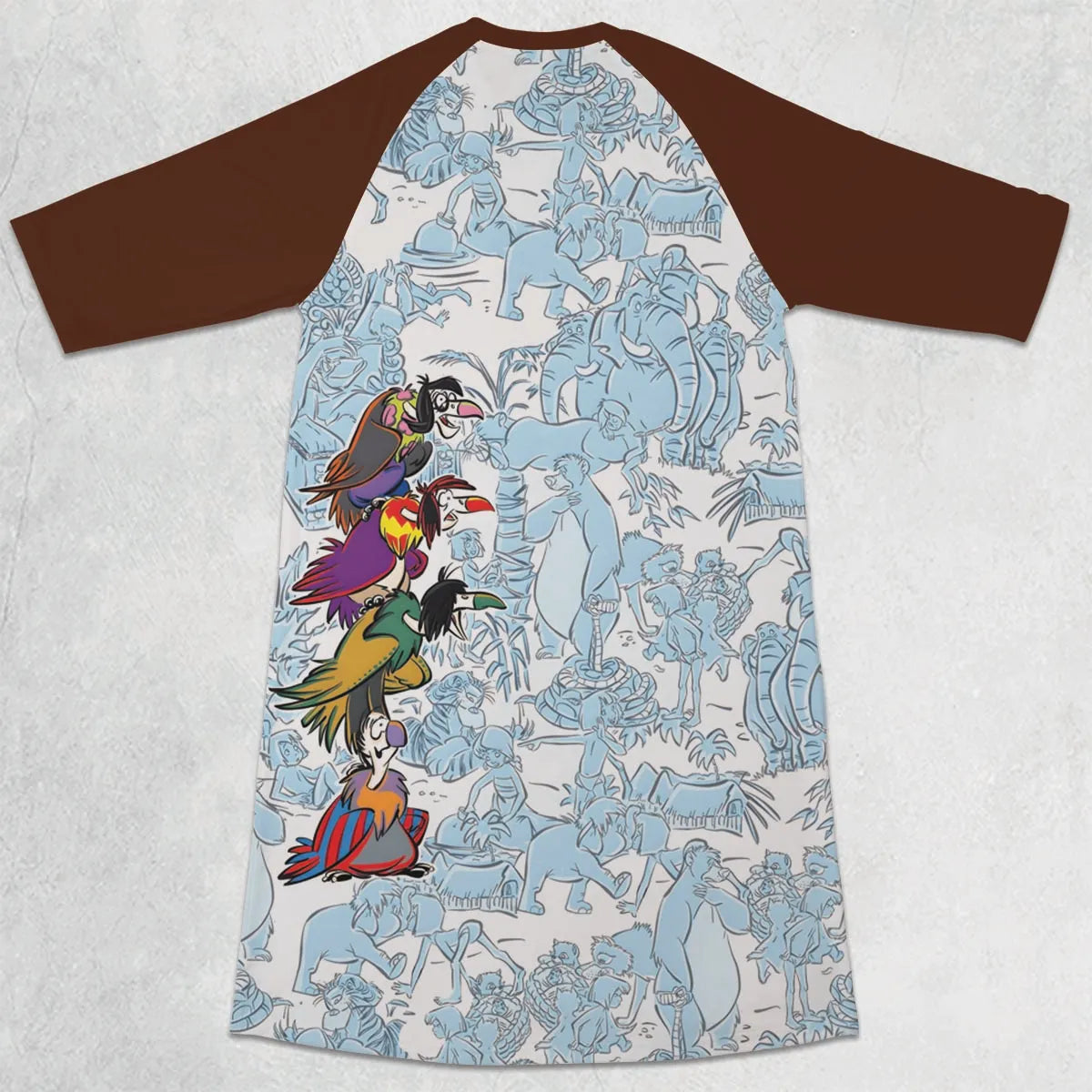 3/4 Sleeve Raglan Dress - M8CM1JJL