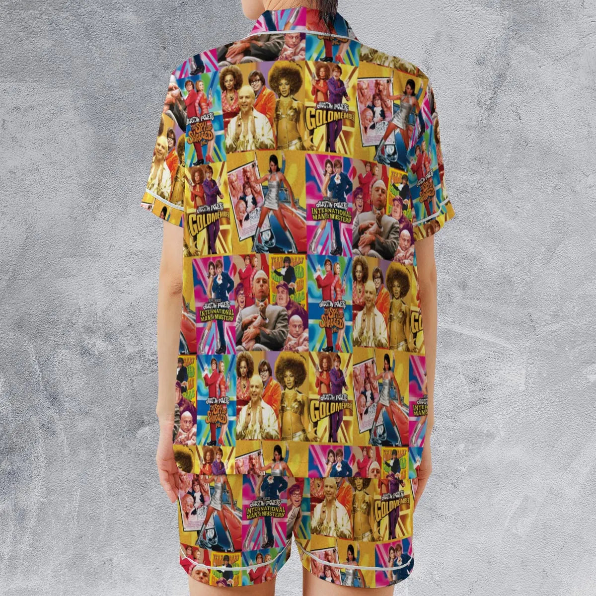 Satin Short-Sleeve Pajamas Set - EQJB4HAD