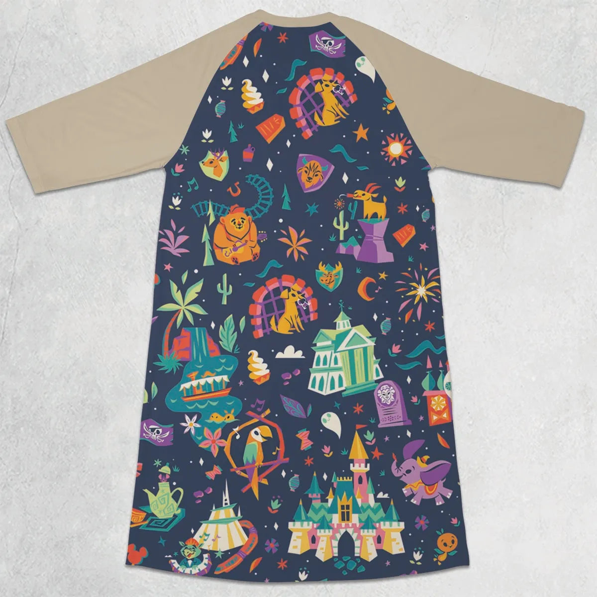3/4 Sleeve Raglan Dress - UJCTHEW8