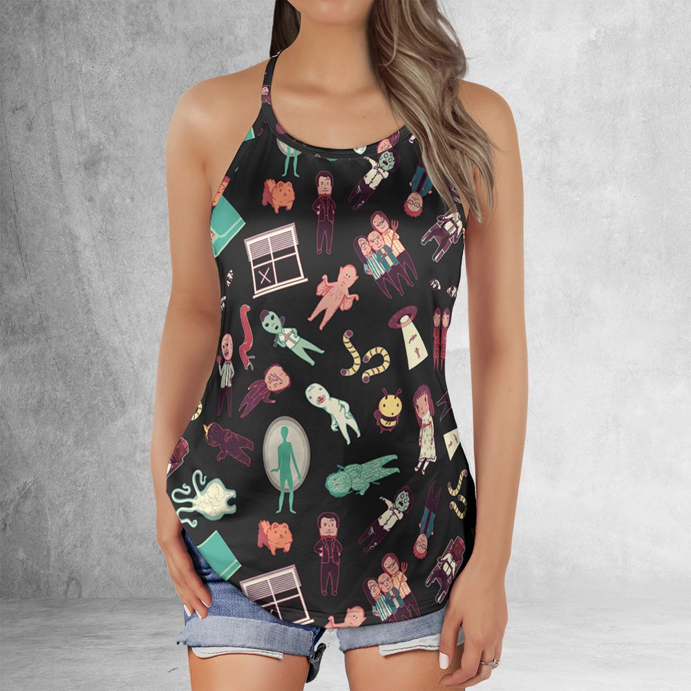 Criss Cross Tank Top - C8A694HX -  - 2