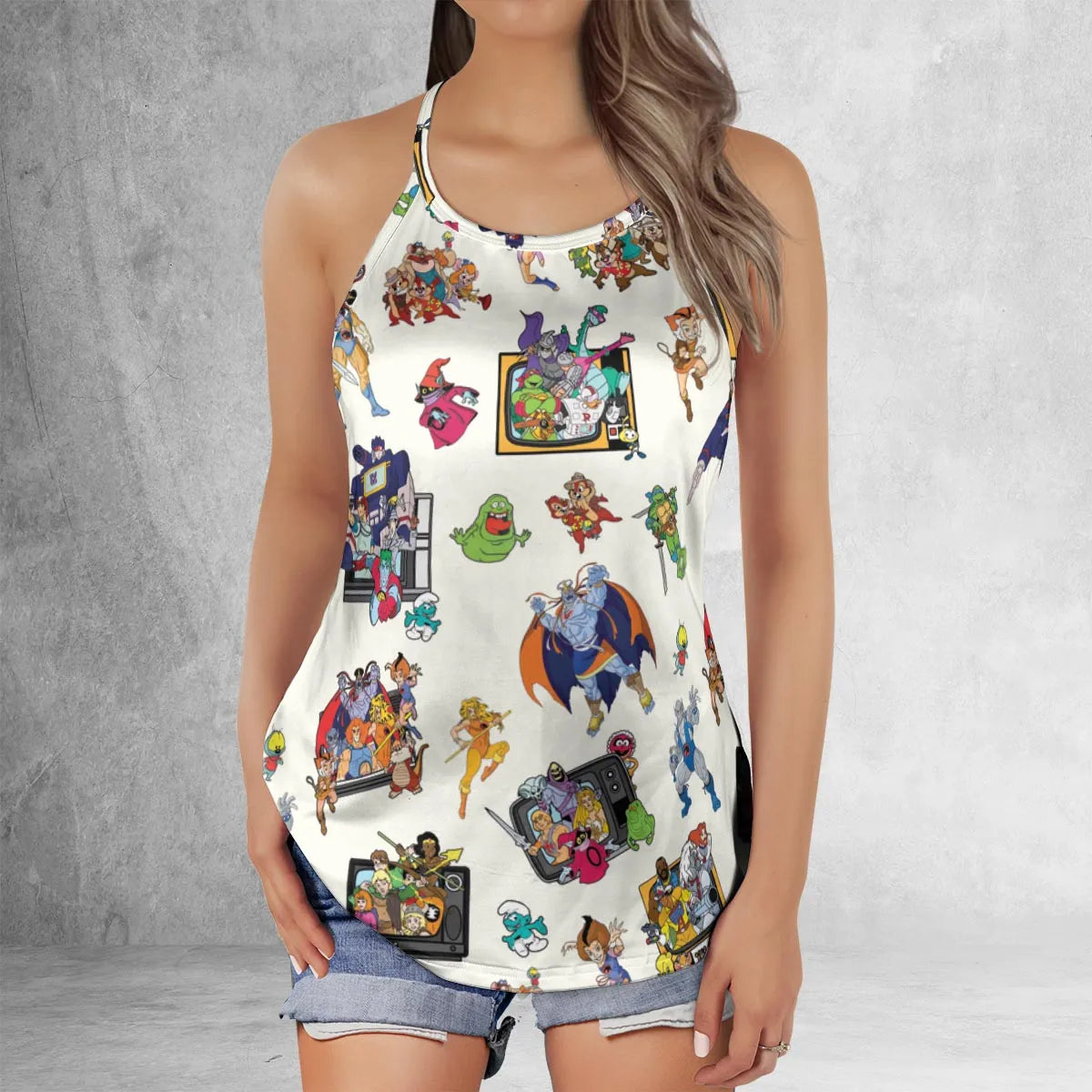 Criss Cross Tank Top - 2EWWE22A