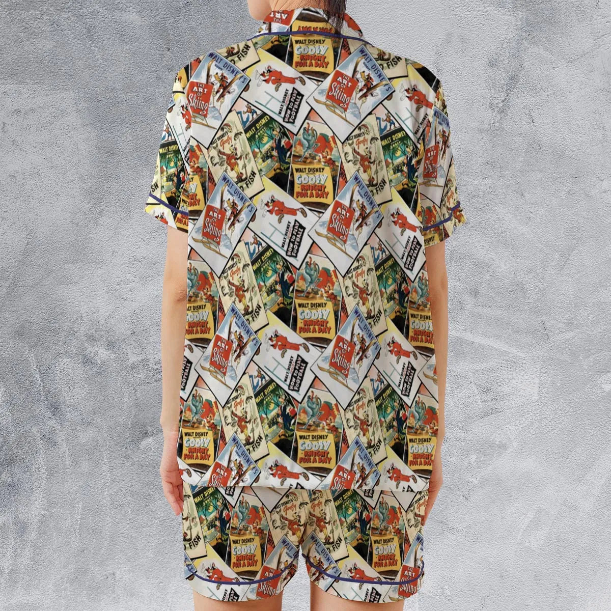 Satin Short-Sleeve Pajamas Set - GTYGMV7F