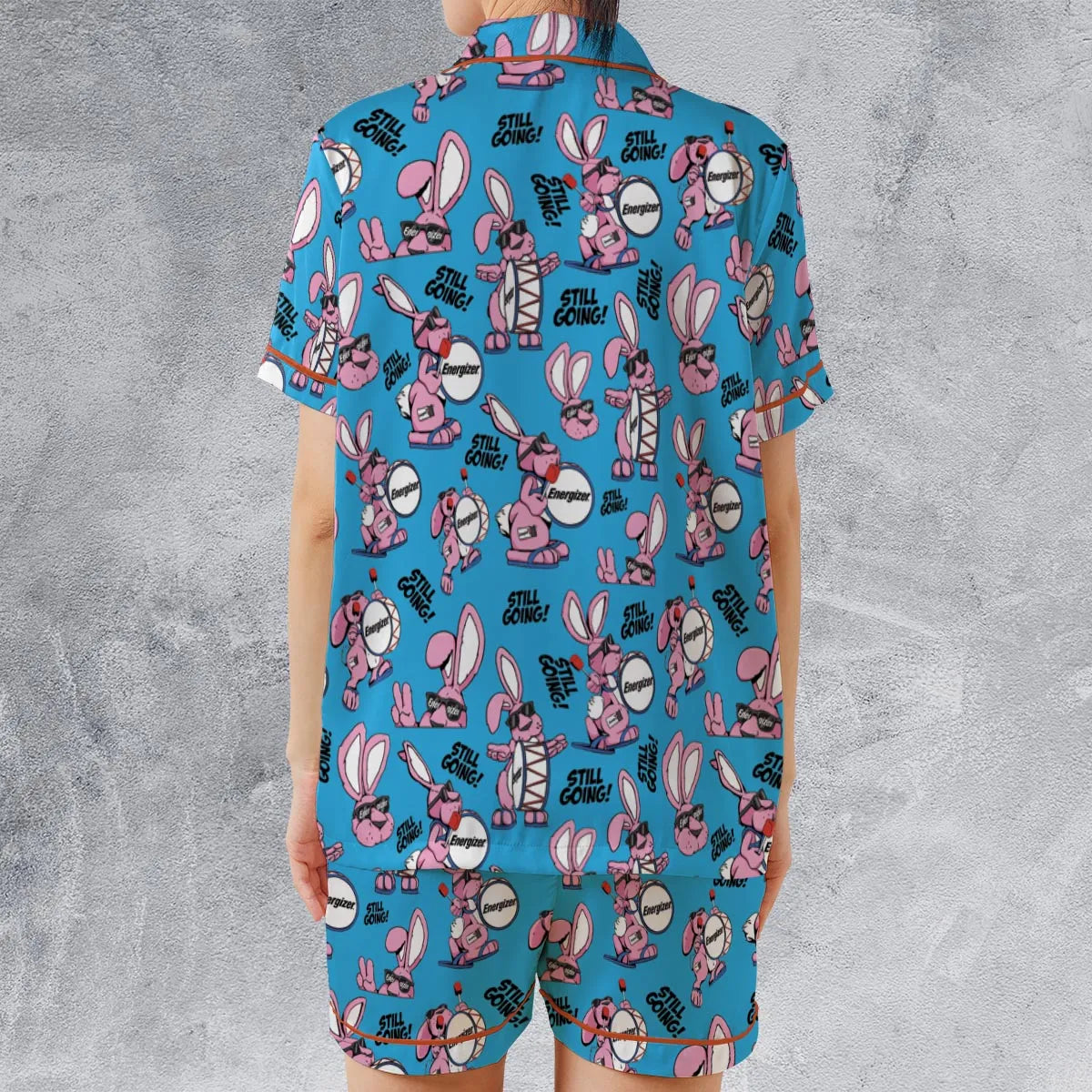 Satin Short-Sleeve Pajamas Set - HXK3RDWW