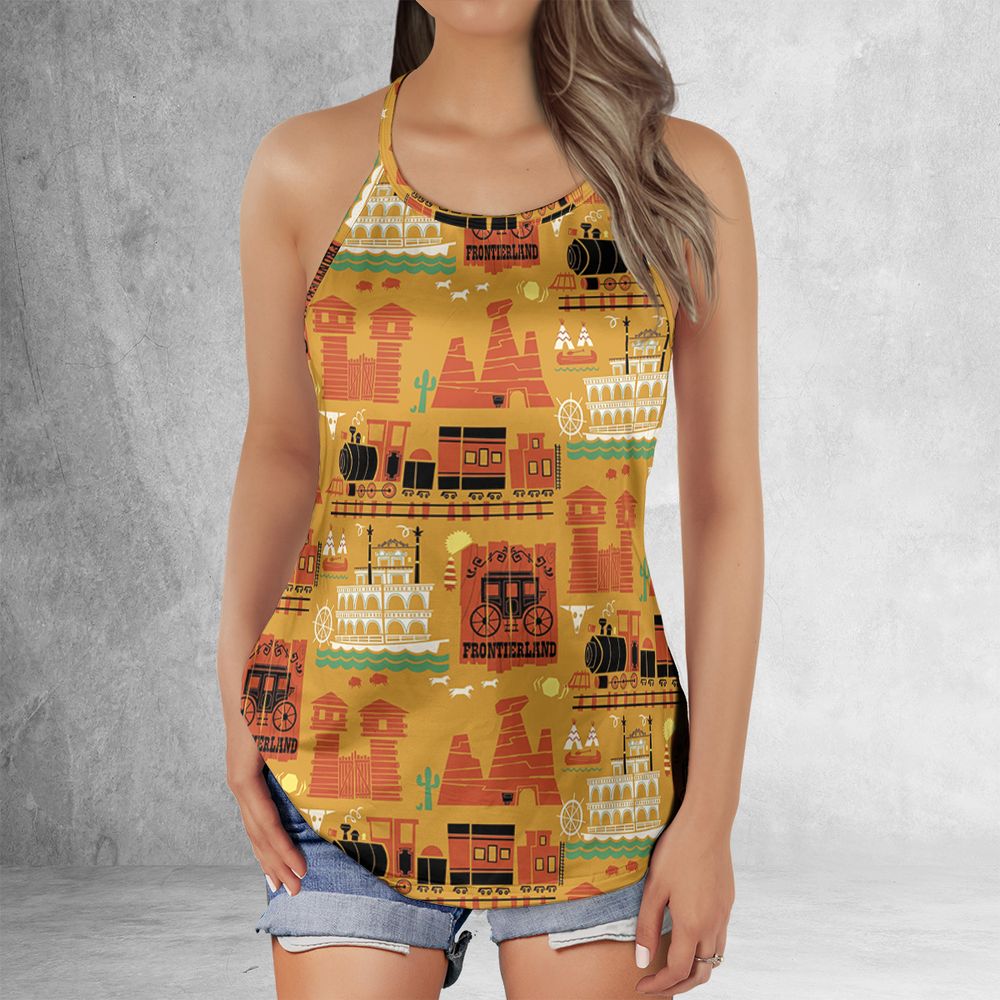 Criss Cross Tank Top - YT4G3UCP -  - 2
