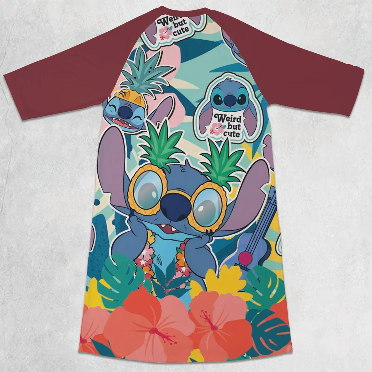 3/4 Sleeve Raglan Dress - WBMSCNVP