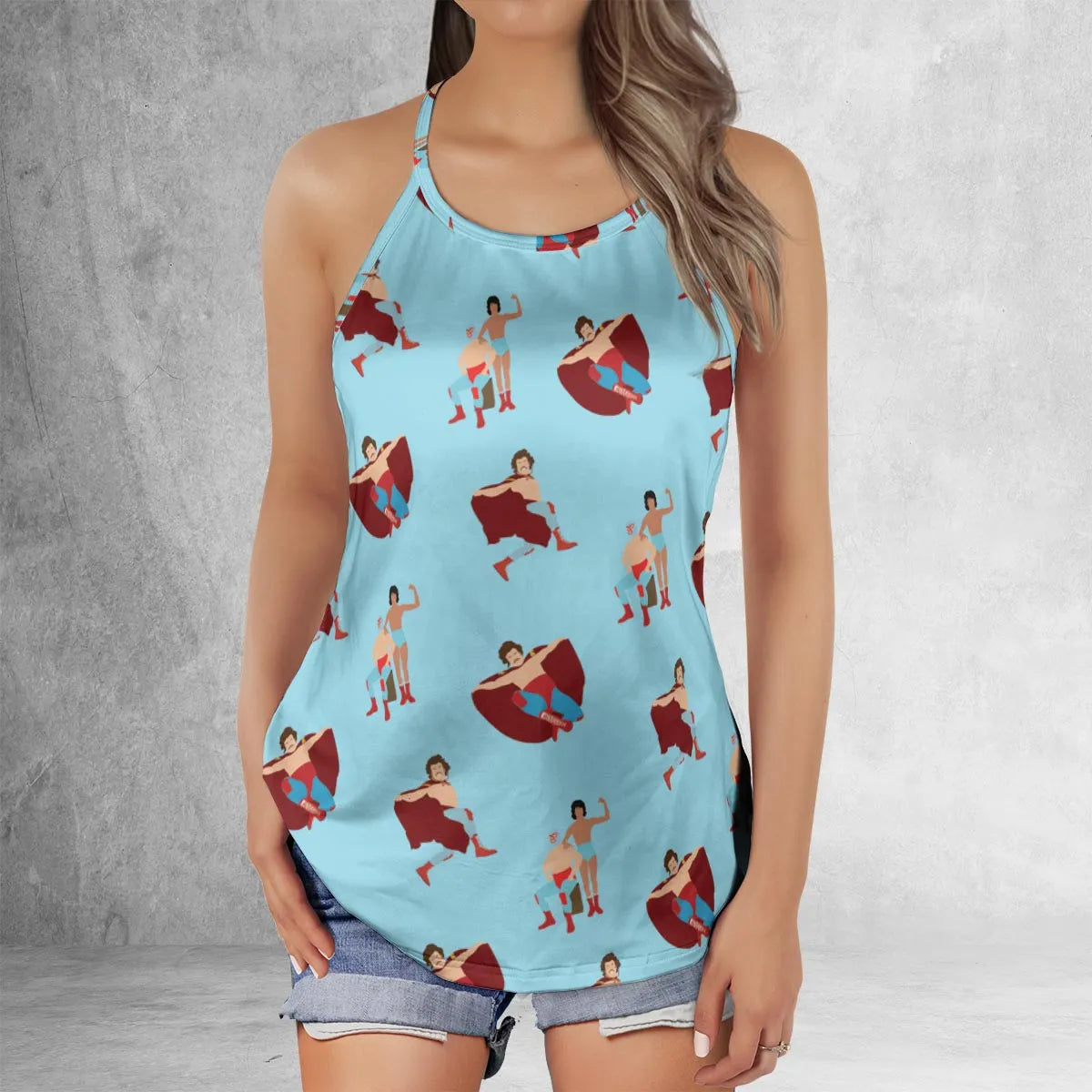 Criss Cross Tank Top - D6FP1S94