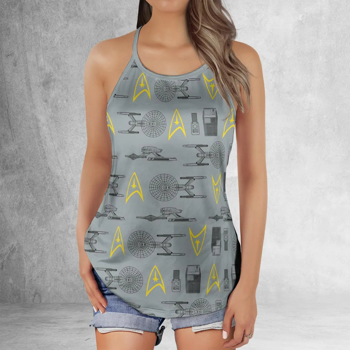 Criss Cross Tank Top - XVBN9771
