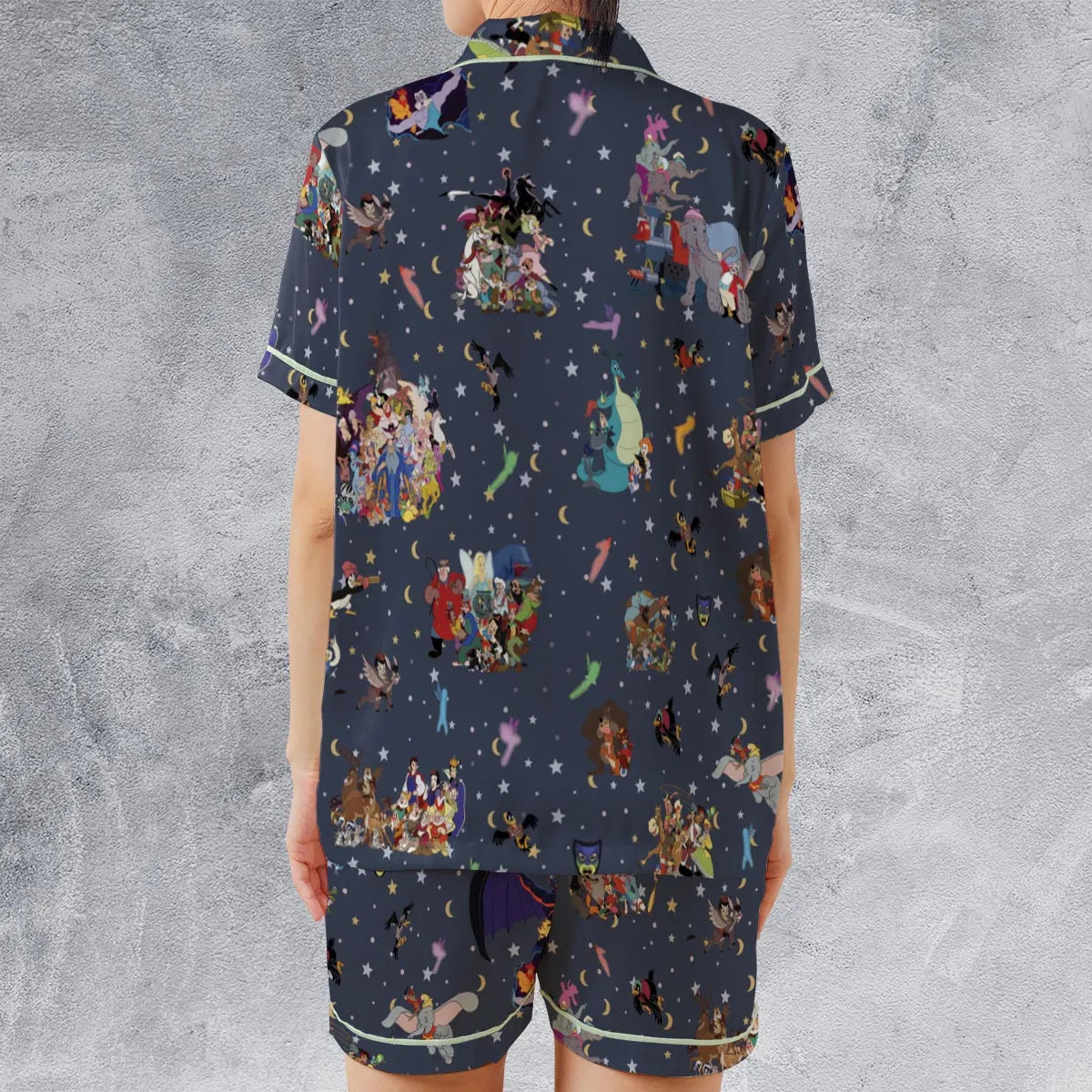 Satin Short-Sleeve Pajamas Set - 97QGBXPR