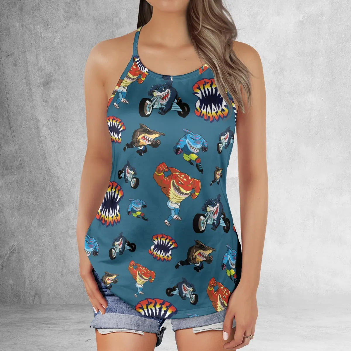 Criss Cross Tank Top - 3E4SJSUX