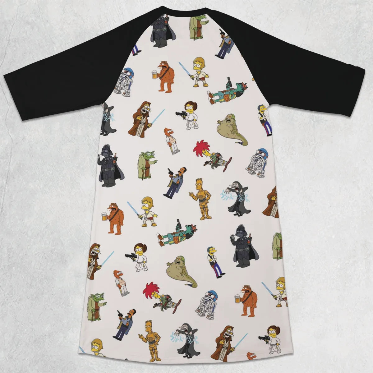 3/4 Sleeve Raglan Dress - MHG5XJBL