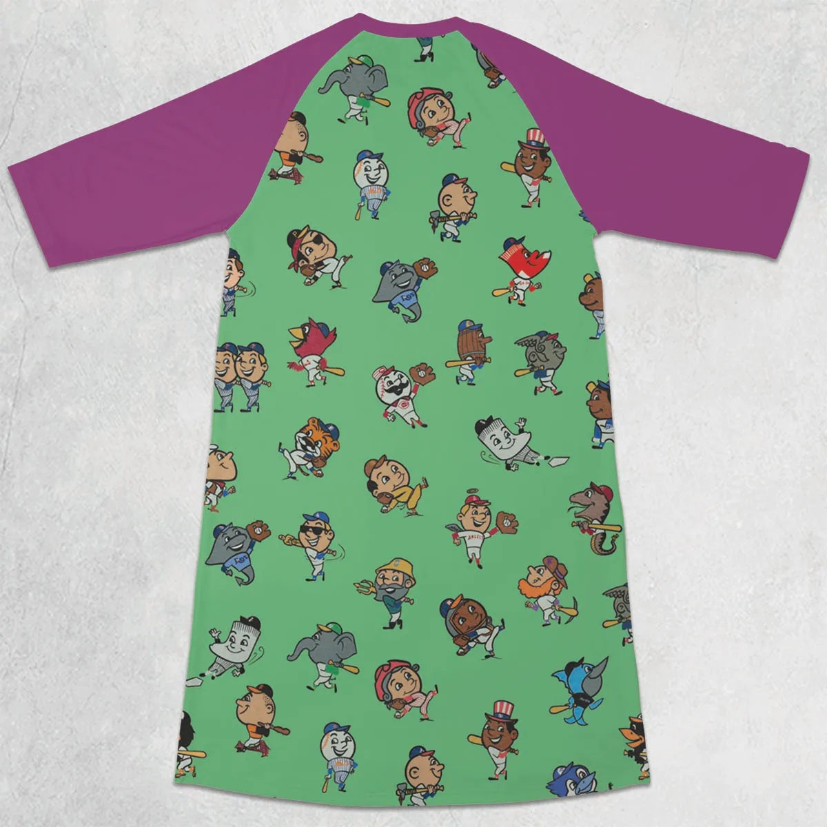 3/4 Sleeve Raglan Dress - 5XR5E1LT