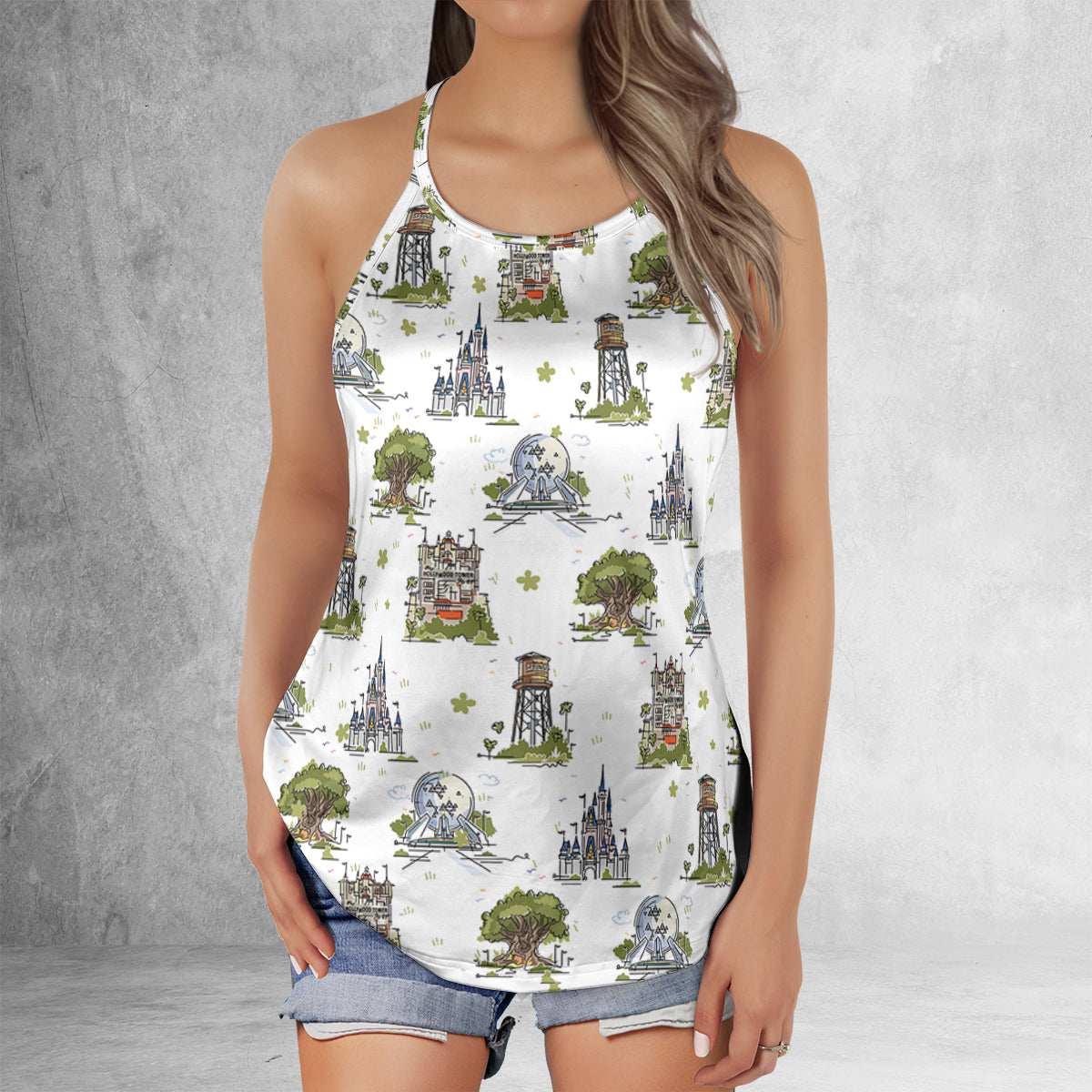 Criss Cross Tank Top - M6KTQFWB