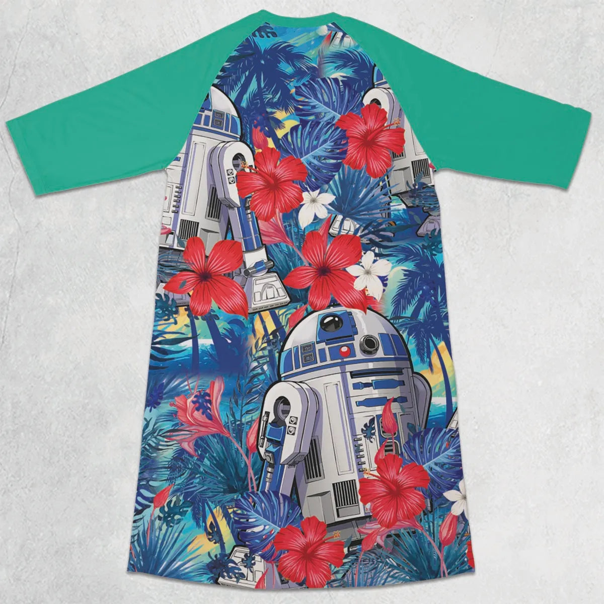 3/4 Sleeve Raglan Dress - M39QZ3XA