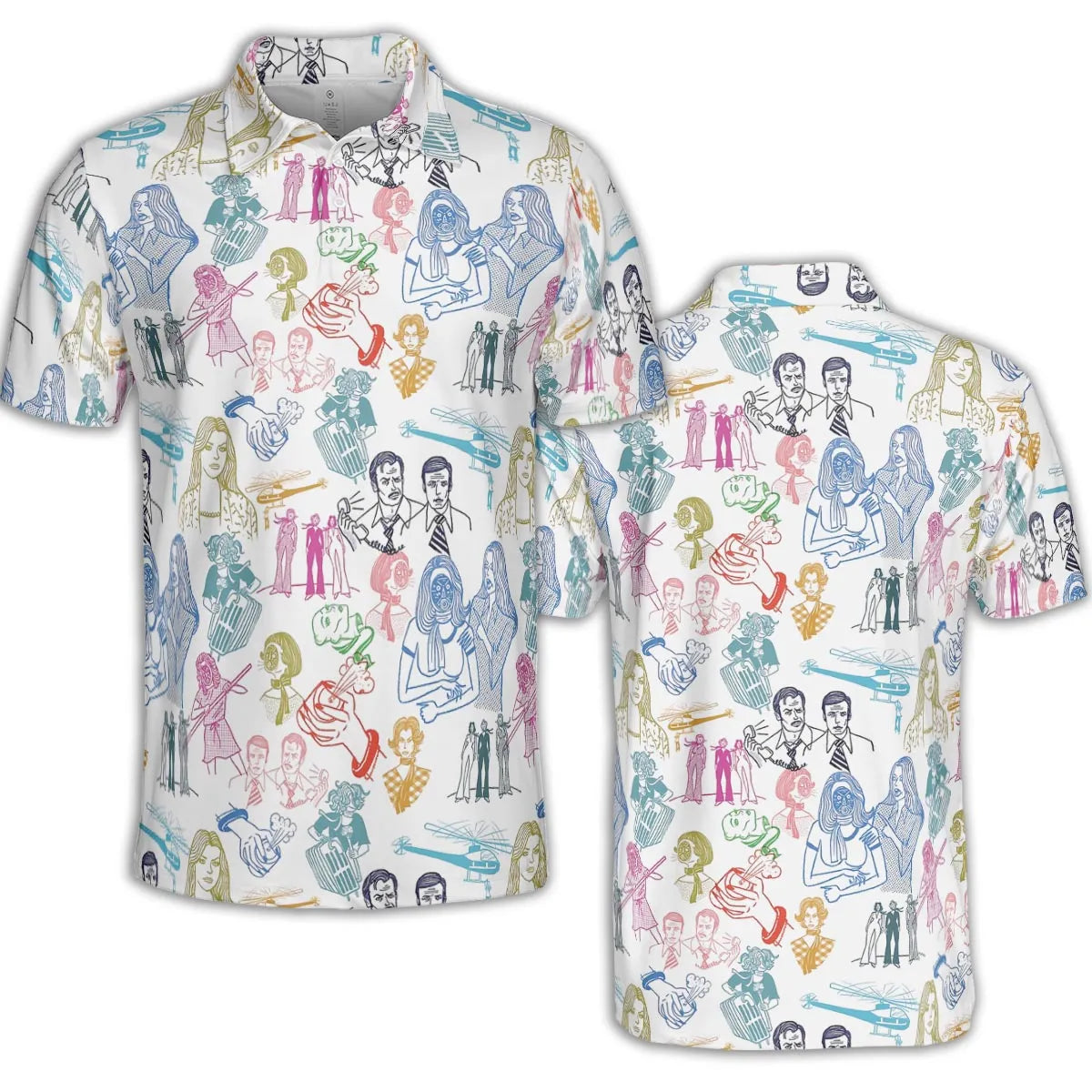 AOP Men/Women Polo Shirt - 1QE3DU5P