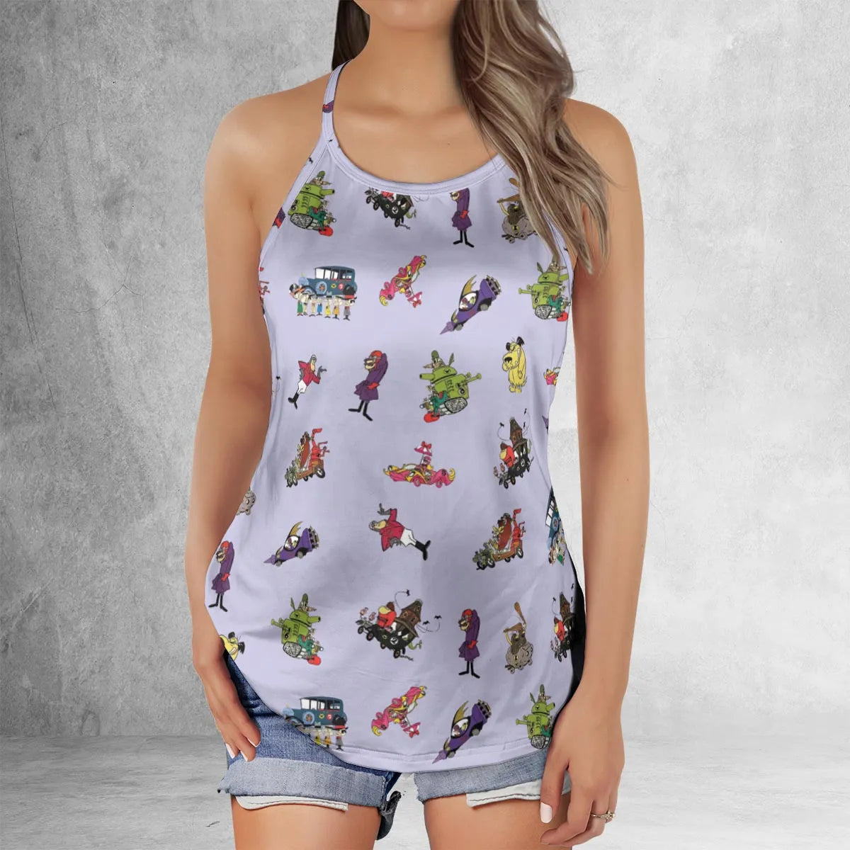 Criss Cross Tank Top - APRD52JW
