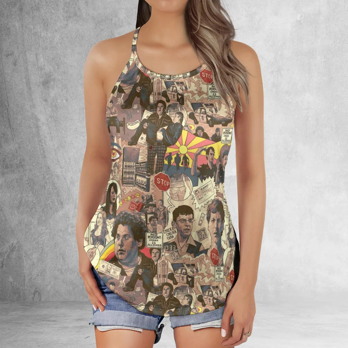 Criss Cross Tank Top - URVQXD2B