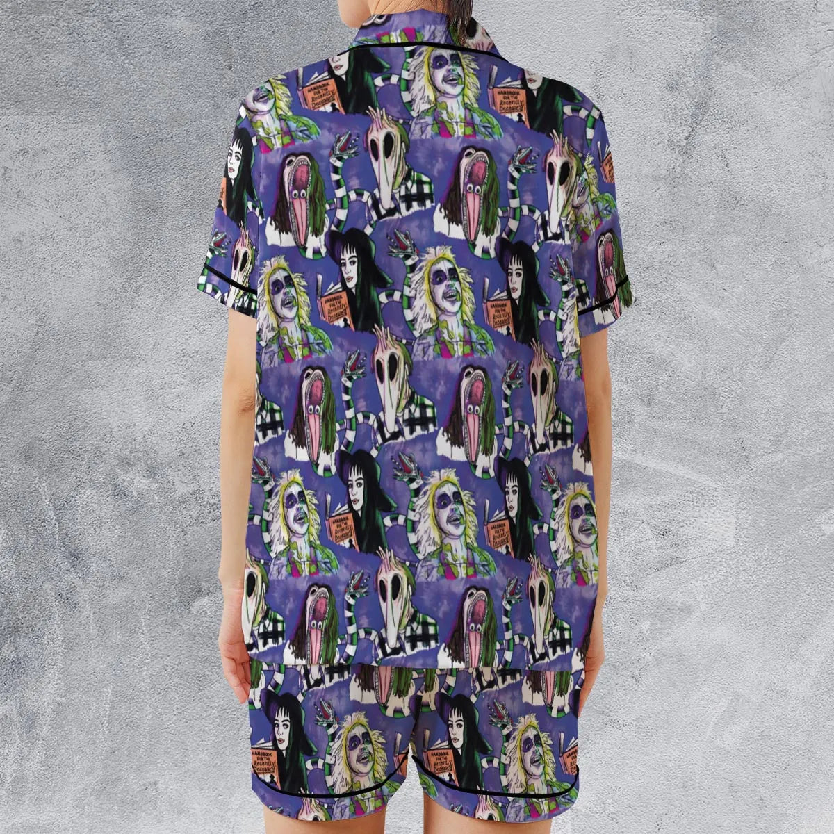 Satin Short-Sleeve Pajamas Set - RMCKQGG6