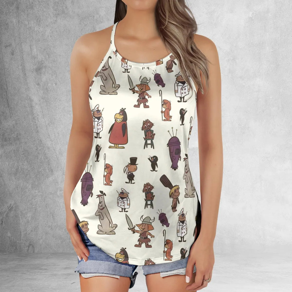 Criss Cross Tank Top - KKA449MS