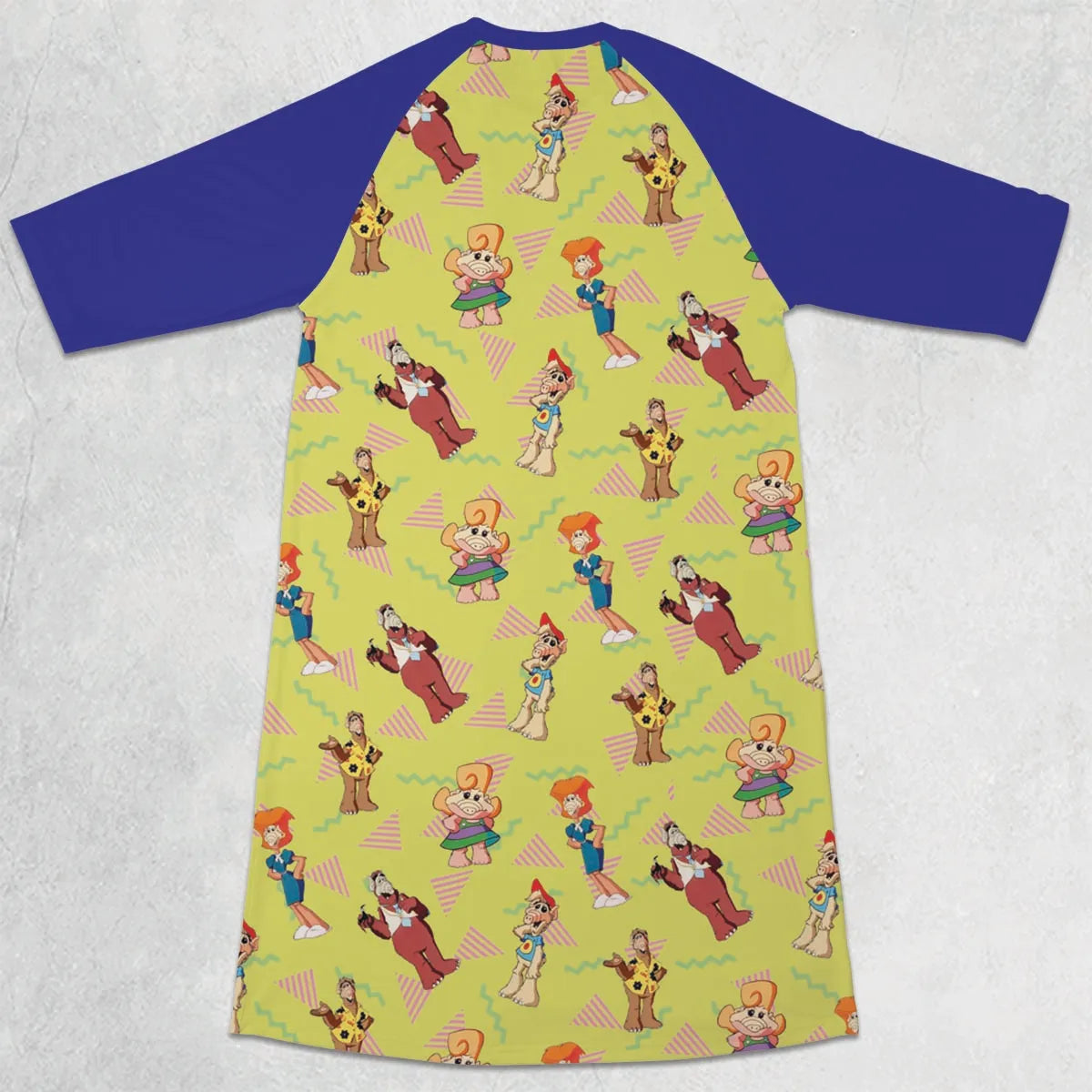 3/4 Sleeve Raglan Dress - BHDWZ71W