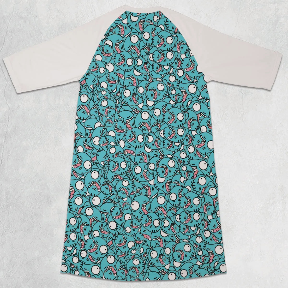 3/4 Sleeve Raglan Dress - HNEADDKX