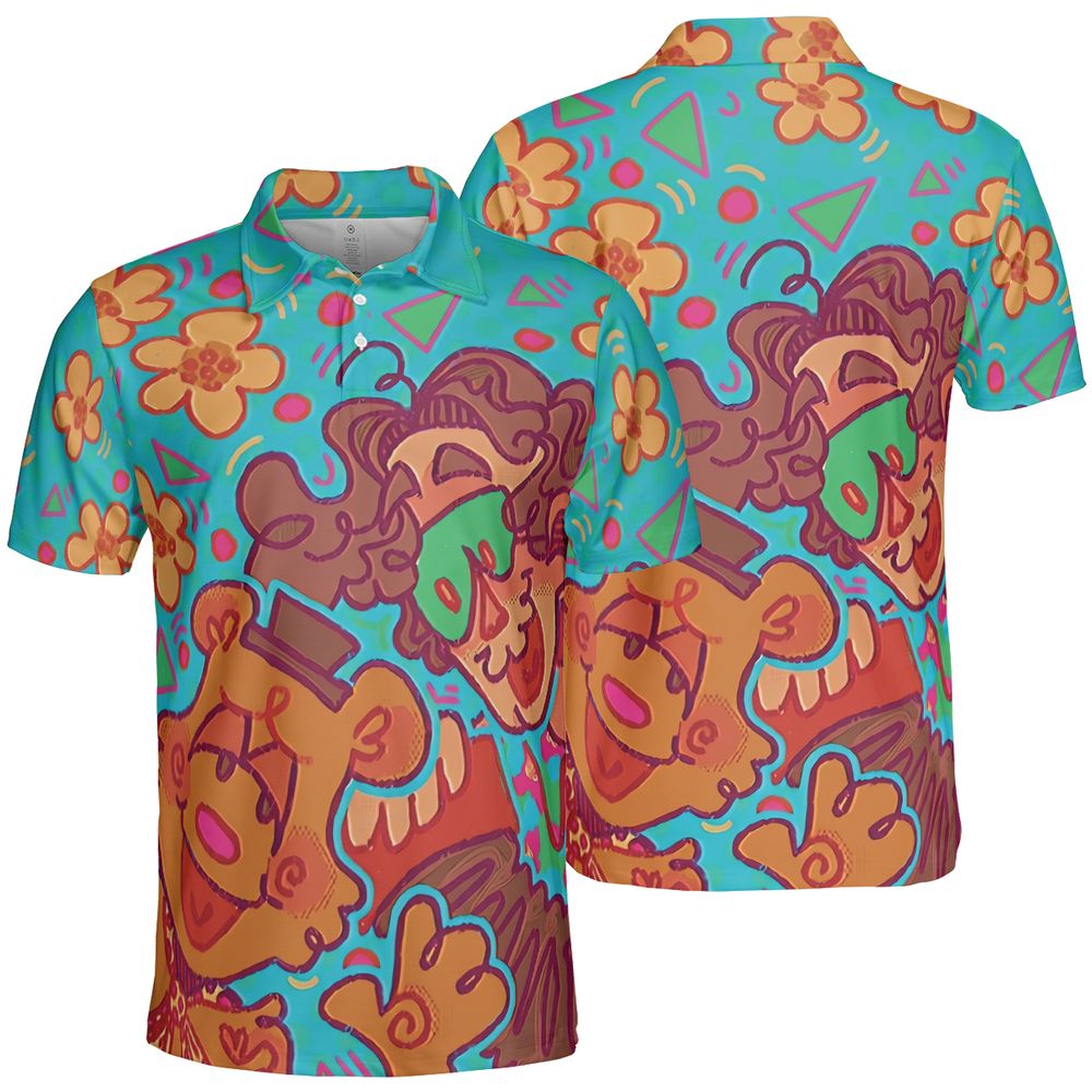 AOP Men/Women Polo Shirt - TNPLEMLU -  - 2