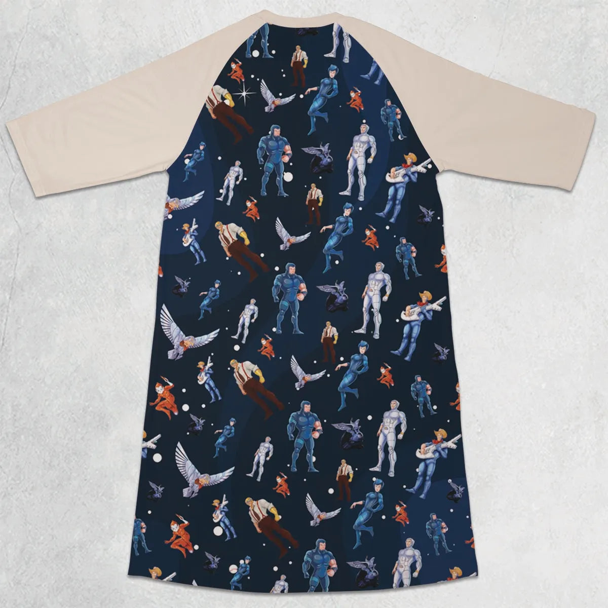3/4 Sleeve Raglan Dress - 54QN4GMA