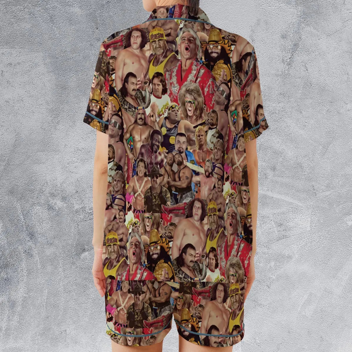 Satin Short-Sleeve Pajamas Set - TNN7VPTZ