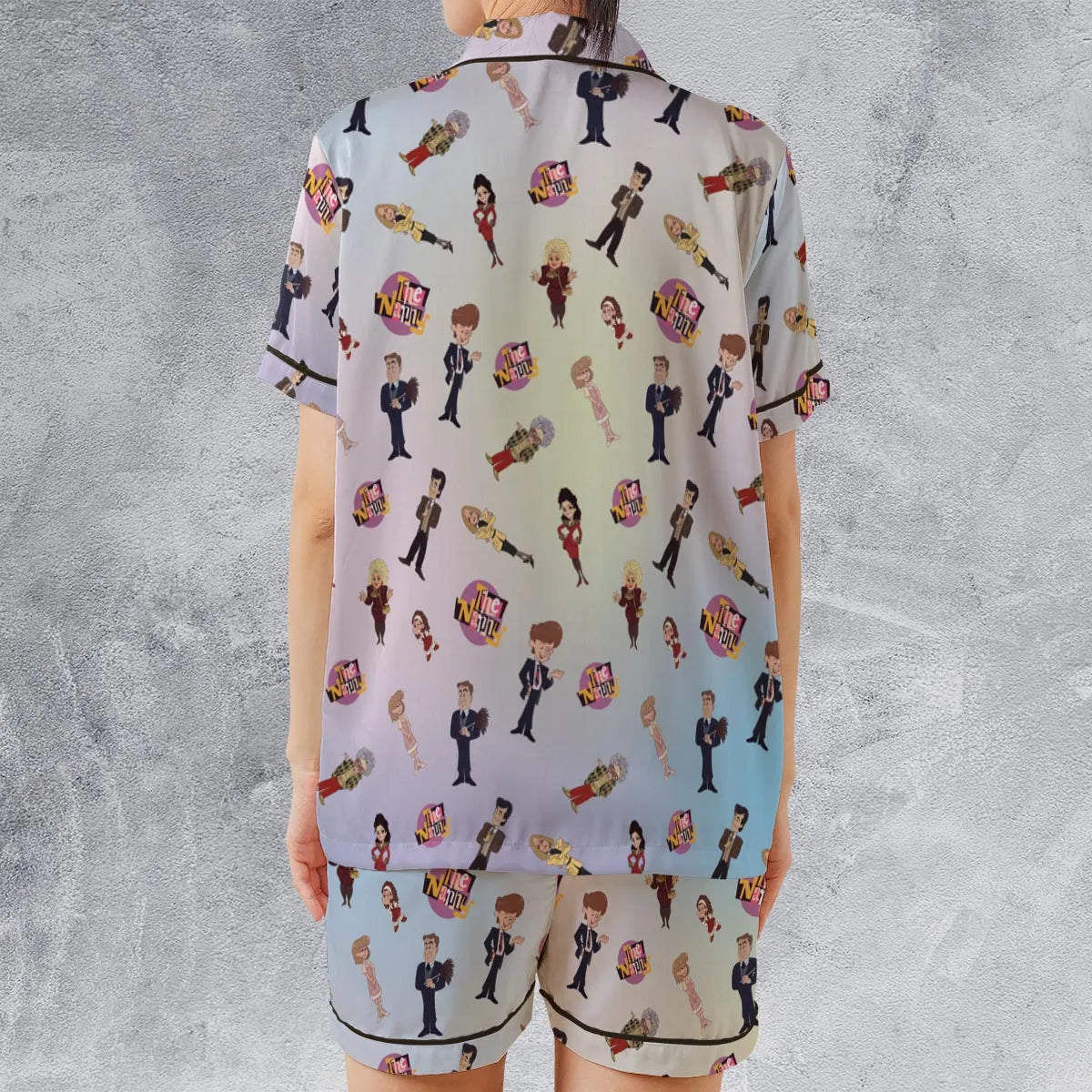 Satin Short-Sleeve Pajamas Set - 1UQWU3MR