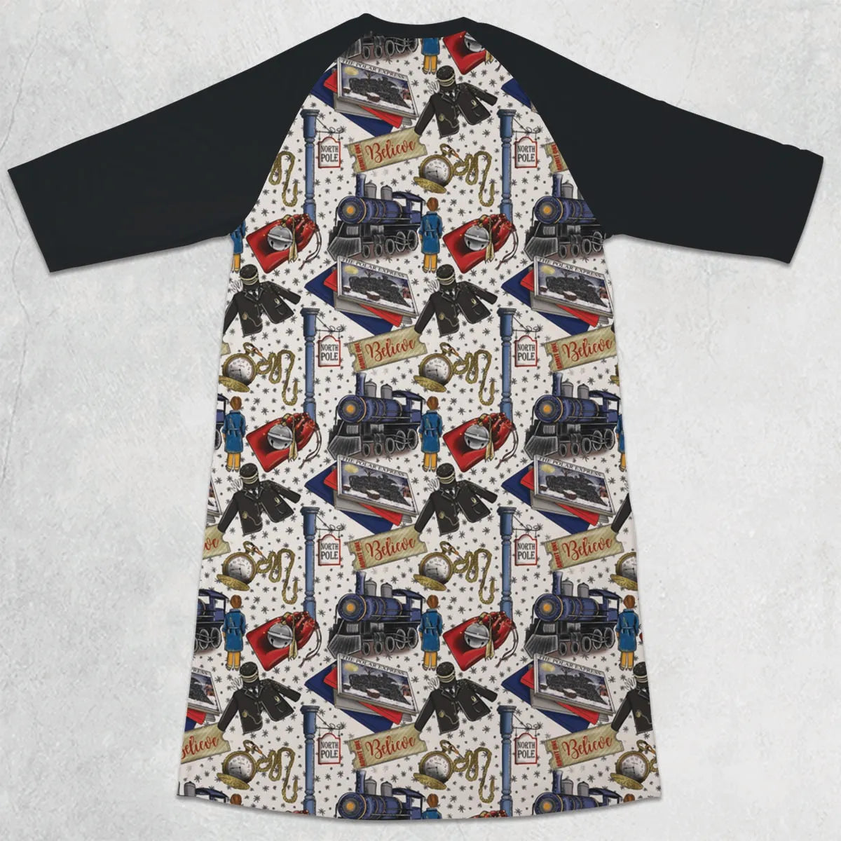 3/4 Sleeve Raglan Dress - 9UZ7VE7S