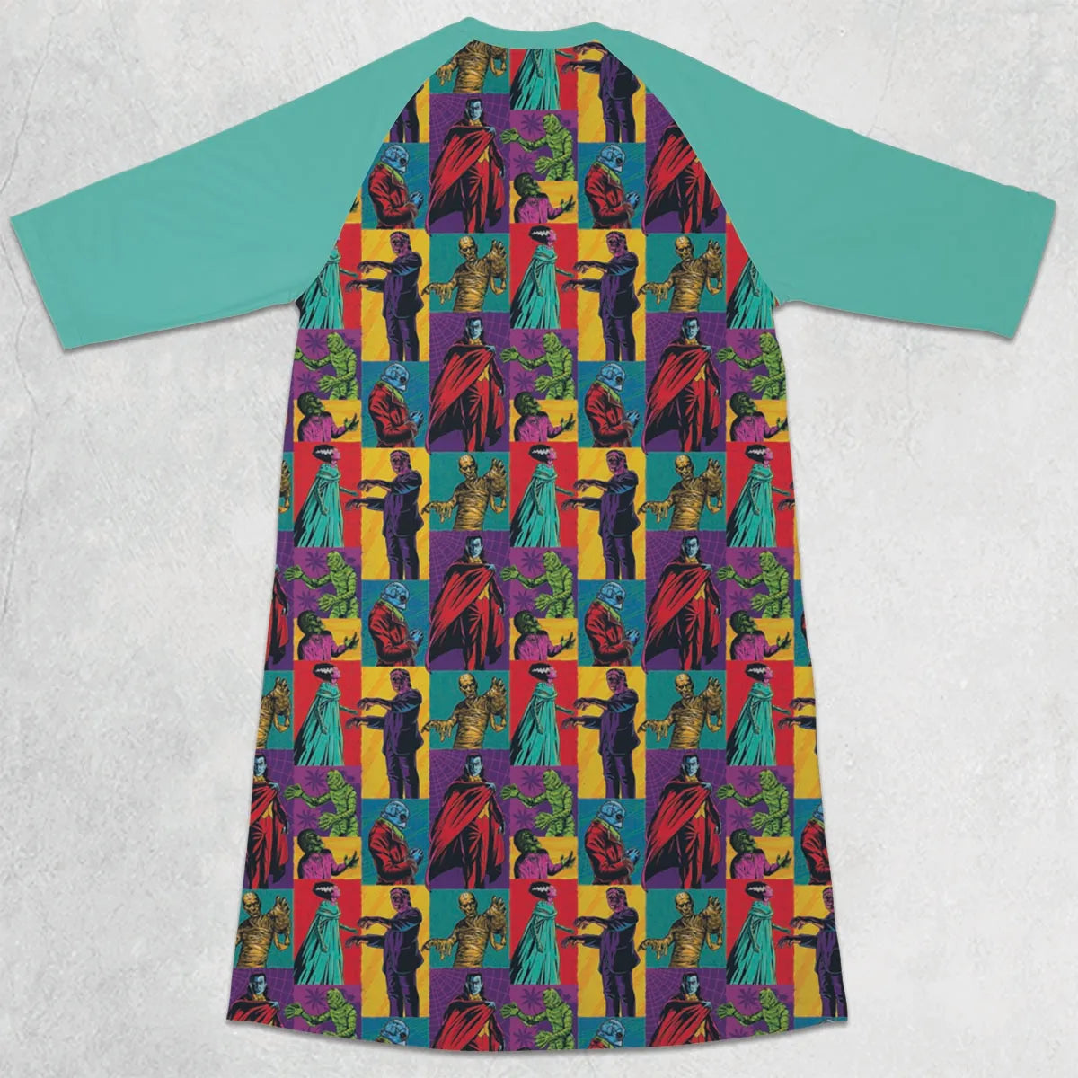 3/4 Sleeve Raglan Dress - WT7R8V8Q