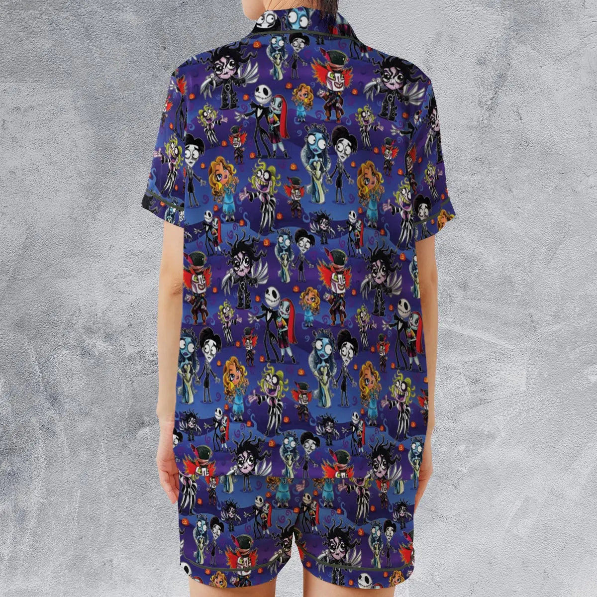 Satin Short-Sleeve Pajamas Set - 4M59A6TV