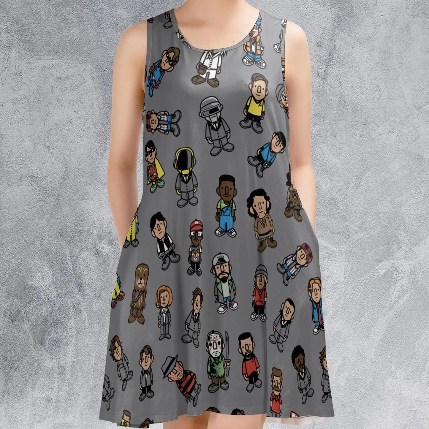 Sleeveless Dress - BVUJ4FZC