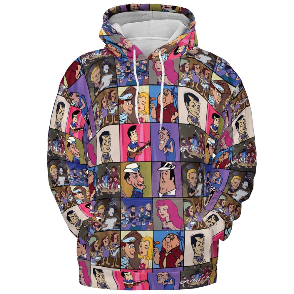 All-over Print Hoodie - 5NS617DV -  - 2