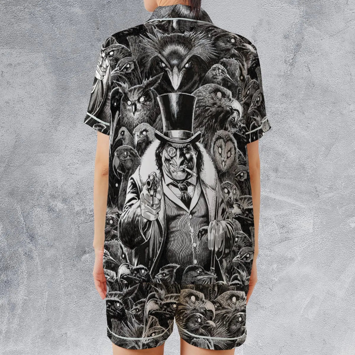 Satin Short-Sleeve Pajamas Set - T8TDMEWV