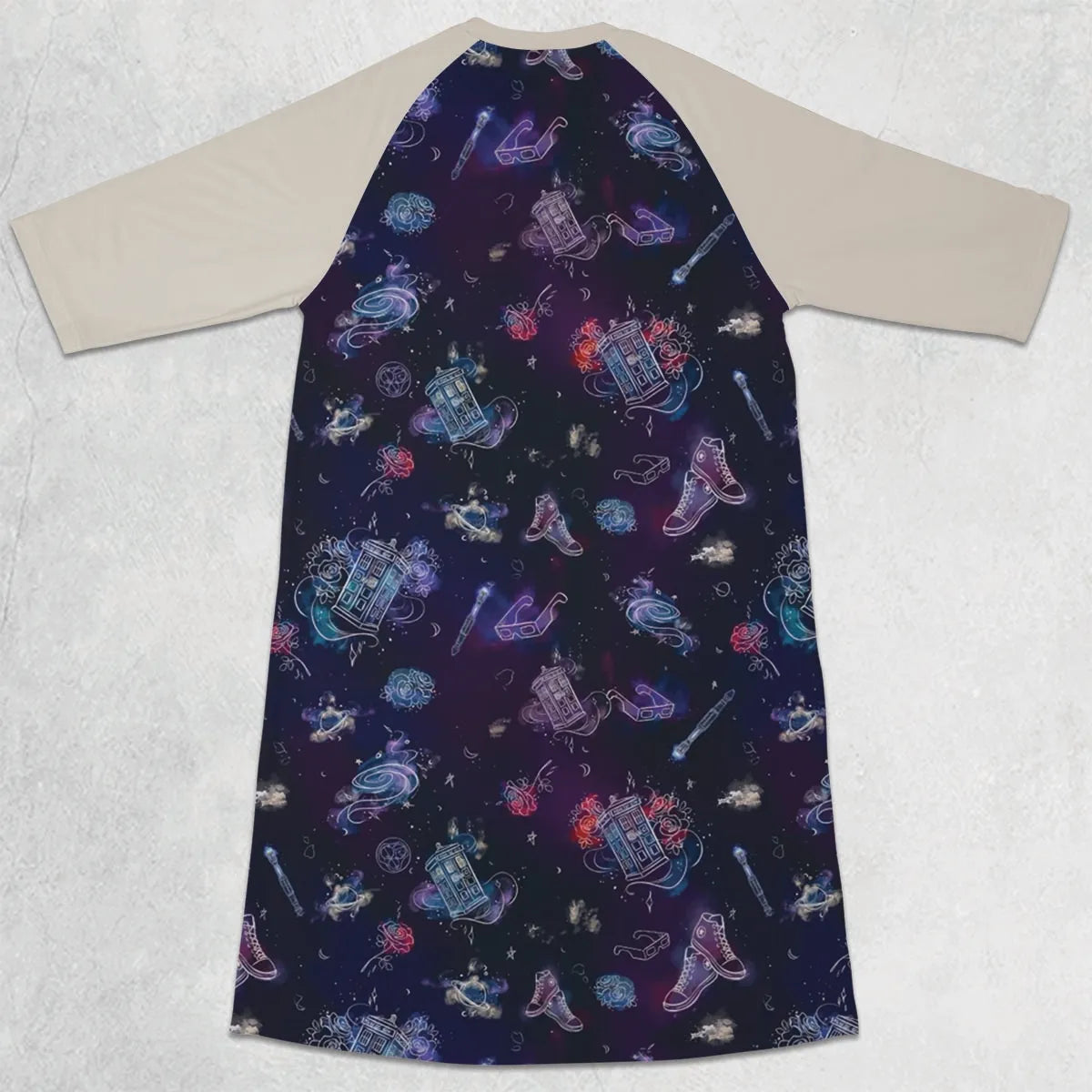 3/4 Sleeve Raglan Dress - W63XYYMN
