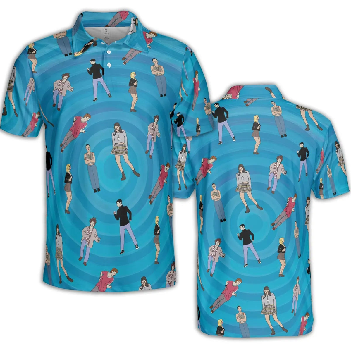 AOP Men/Women Polo Shirt - E58FVBR8