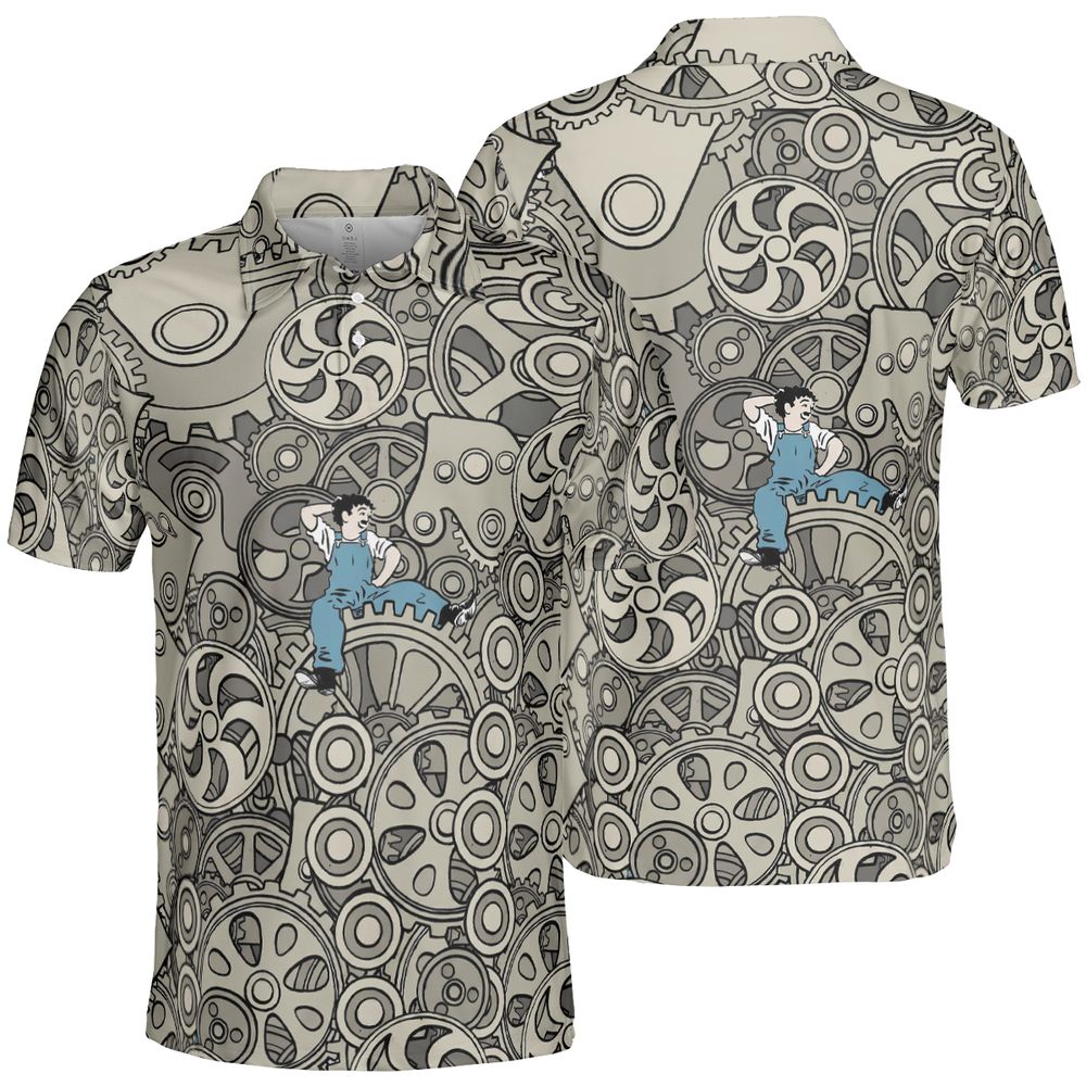 AOP Men/Women Polo Shirt -  - 2