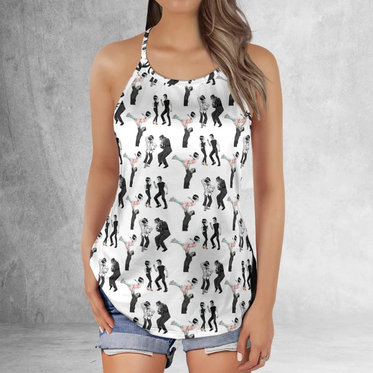 Criss Cross Tank Top - QDELVKVU