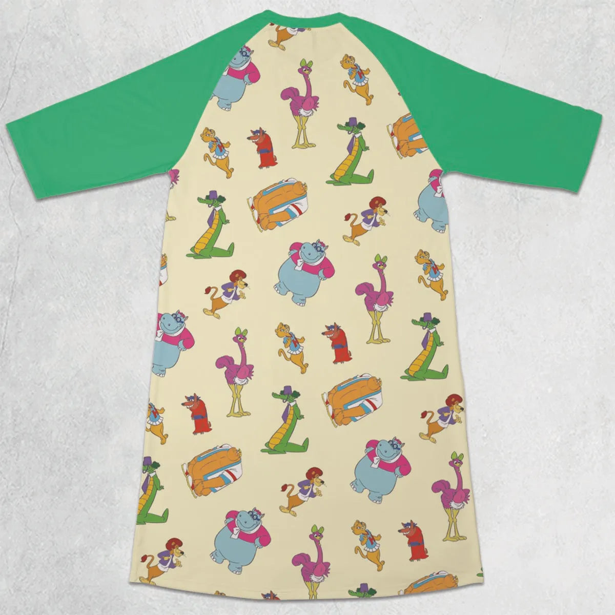 3/4 Sleeve Raglan Dress - RUG5UWHC