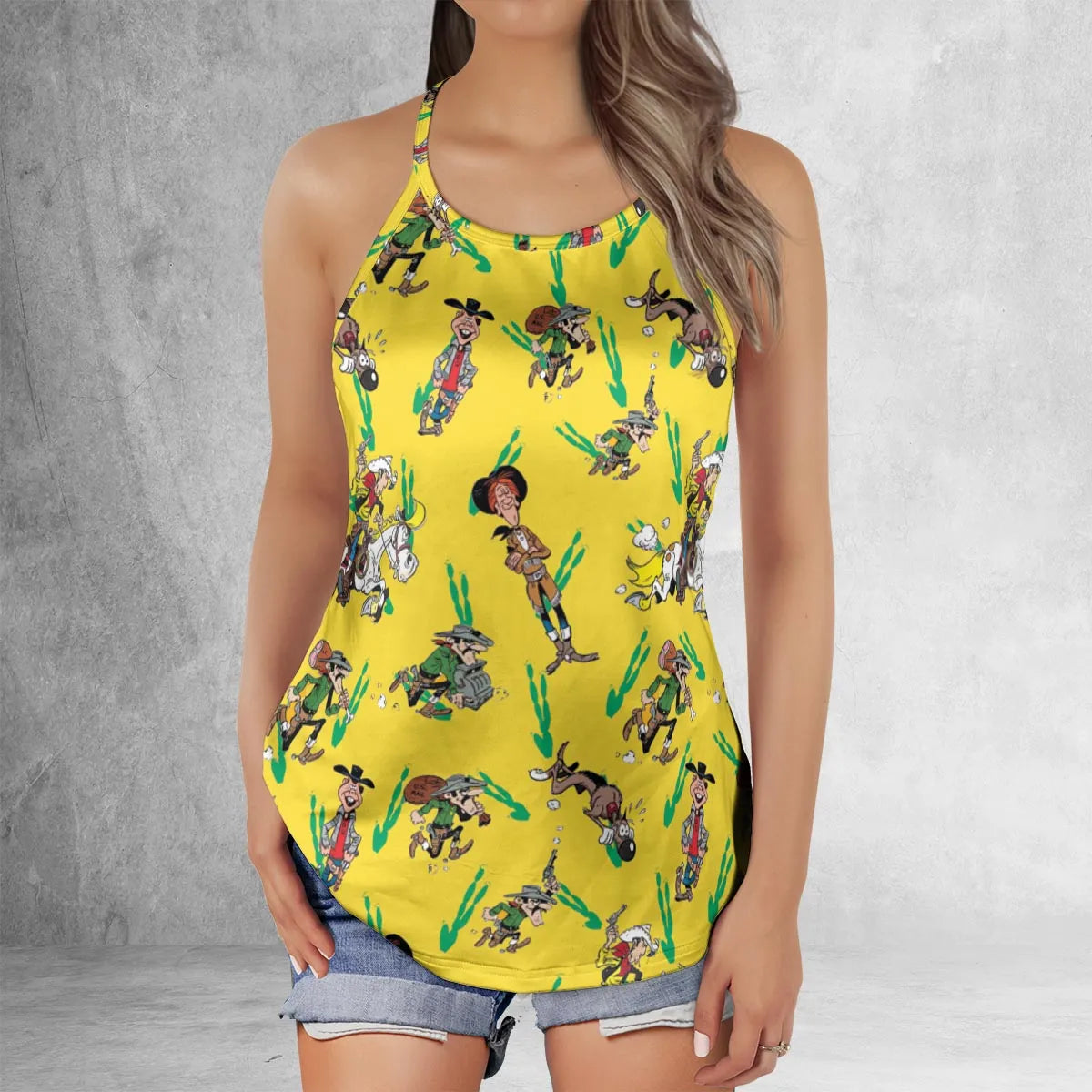 Criss Cross Tank Top - C34YABU3