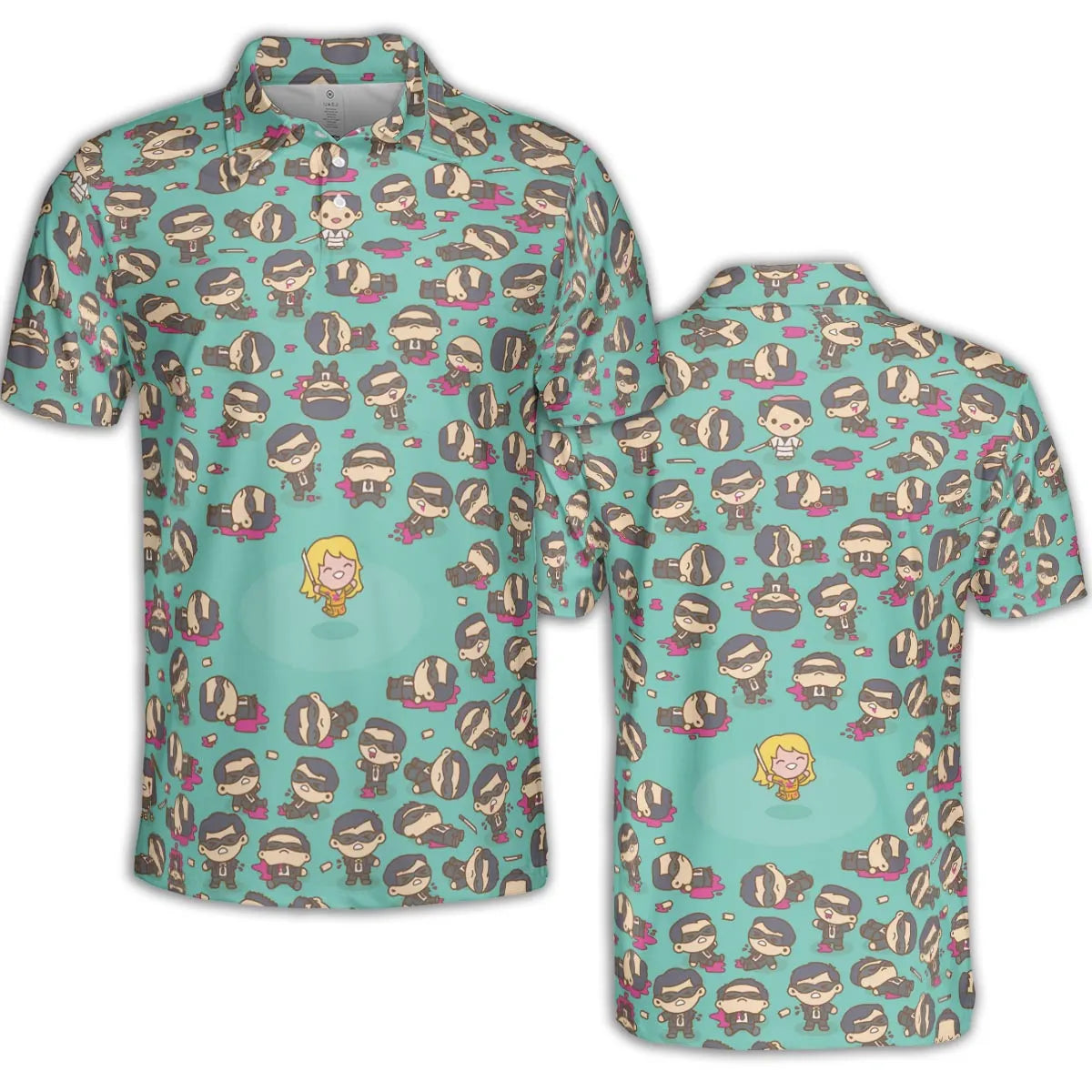 AOP Men/Women Polo Shirt - 19CQYQYN