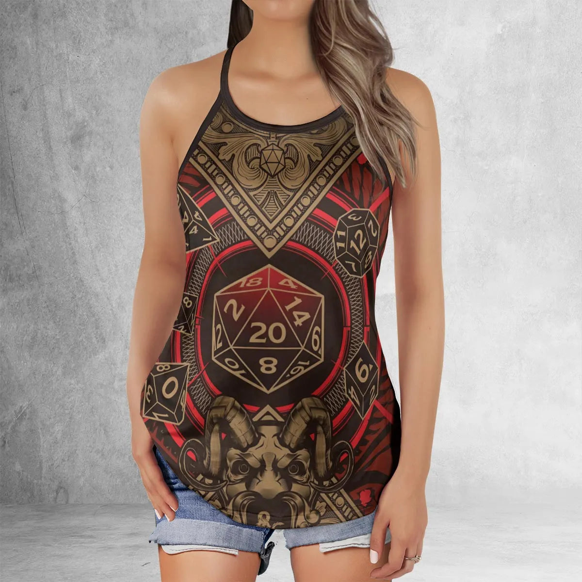 Criss Cross Tank Top - 3EX95Z9Q