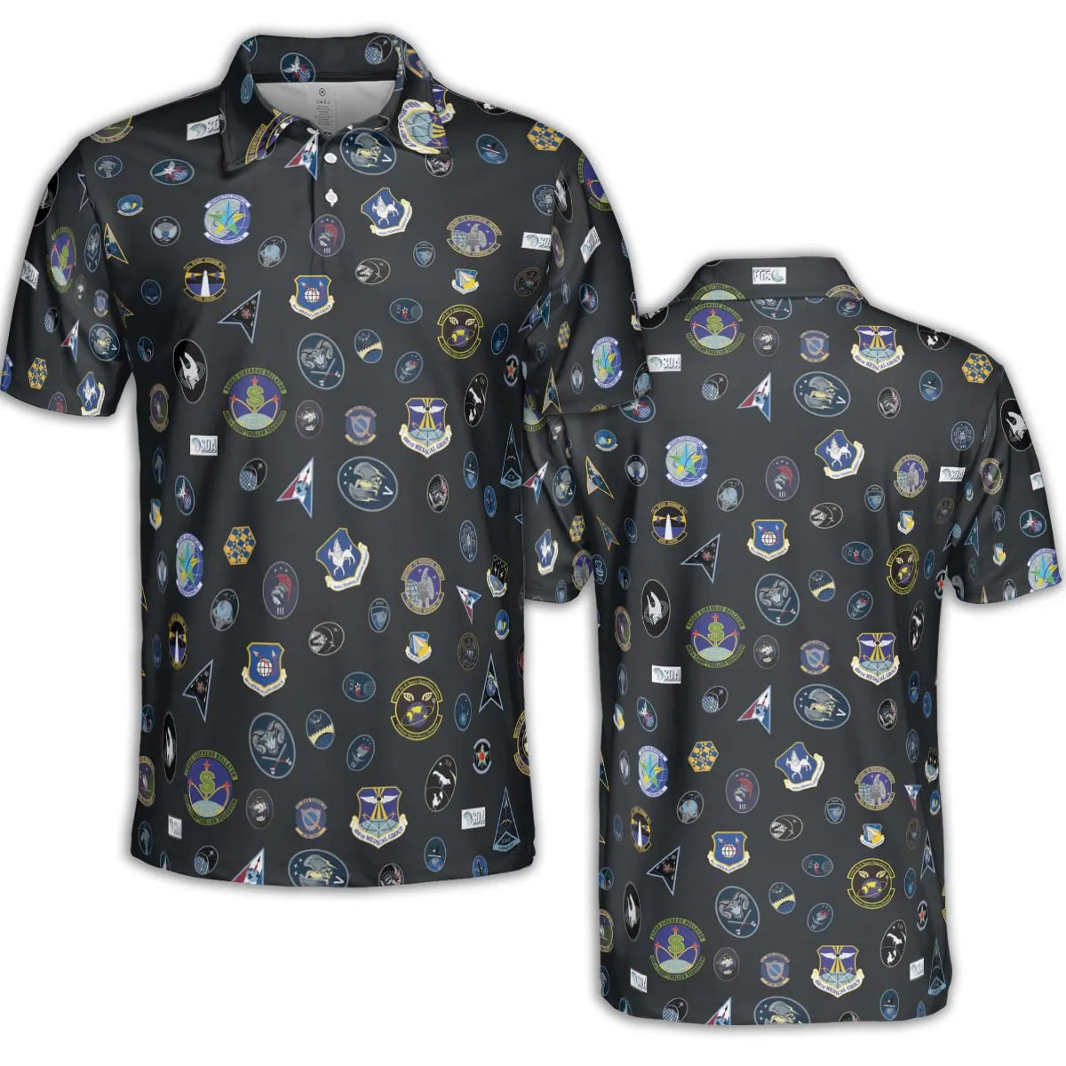 AOP Men/Women Polo Shirt - BWQ5SF9H