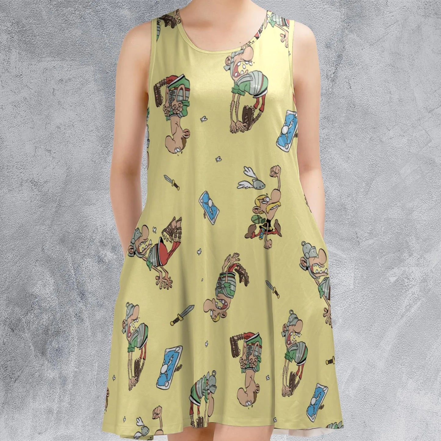 Sleeveless Dress - PQTDPUEW