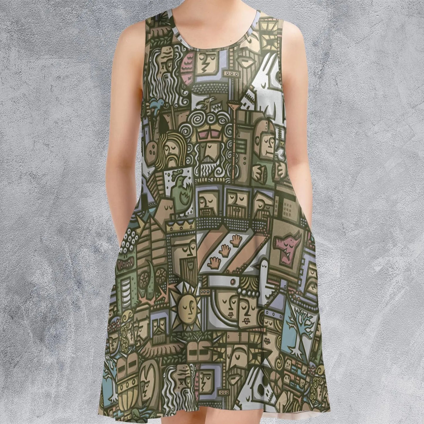 Sleeveless Dress - BWYPLPQX