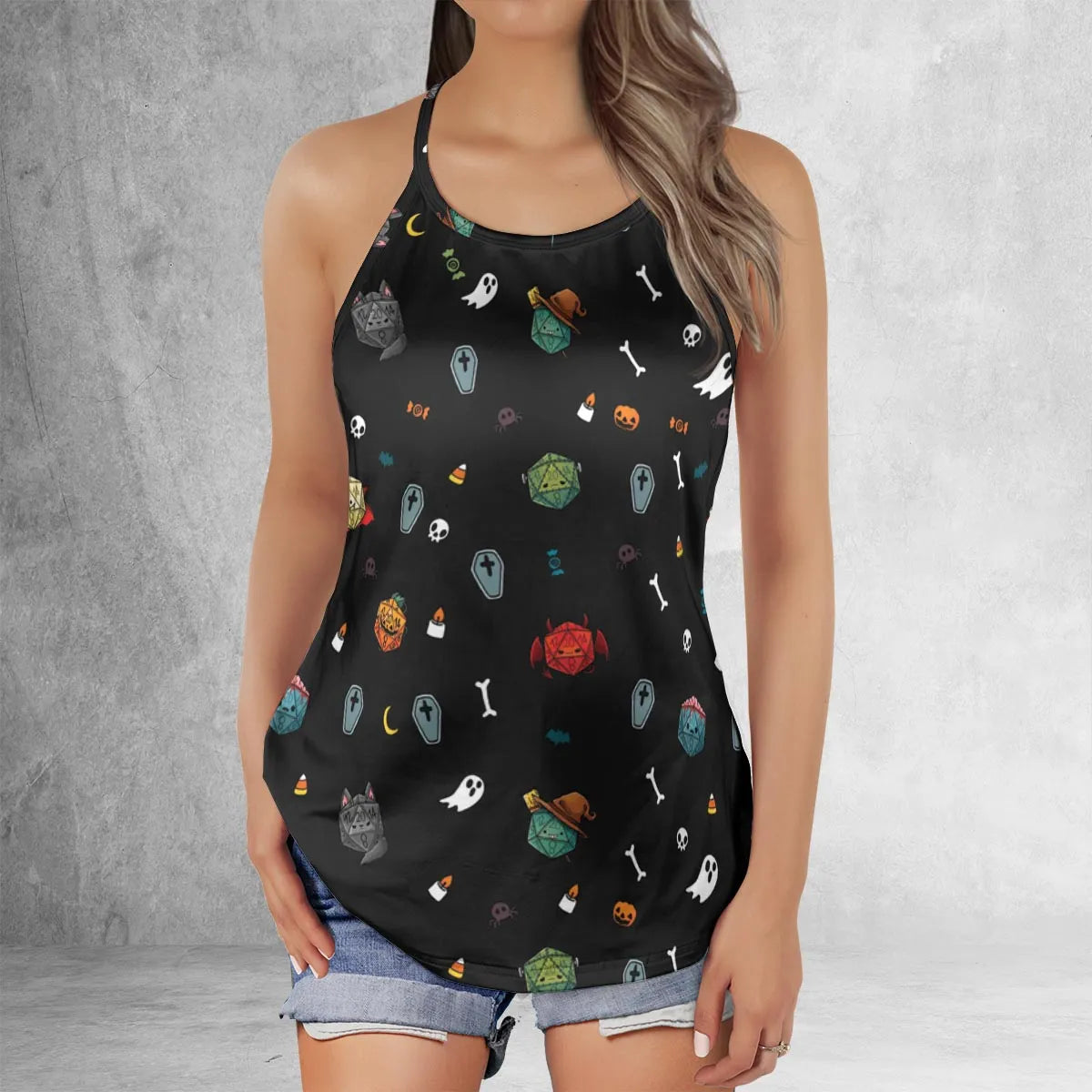 Criss Cross Tank Top - WVCNGJF5