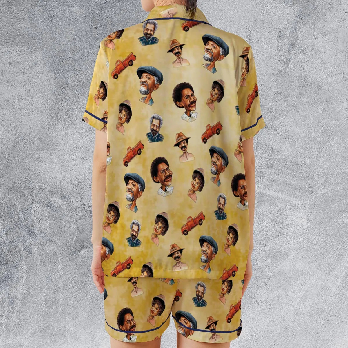 Satin Short-Sleeve Pajamas Set - 87S9FP9R